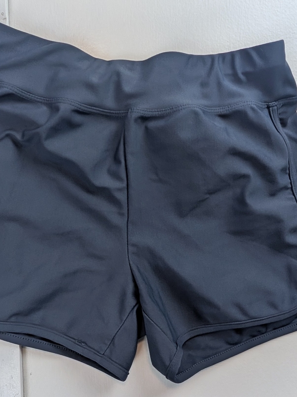 Kids Teal Athletic Shorts with Stretch Waistband